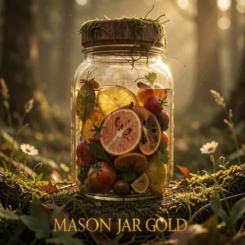 Mason Jar Gold