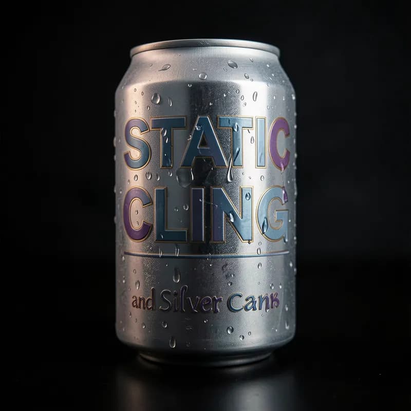 Static Cling and Silver Cans