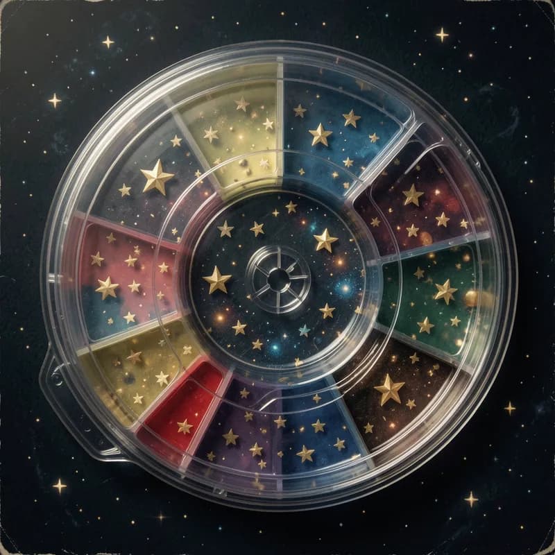 Tiny Stars on Plastic Lids