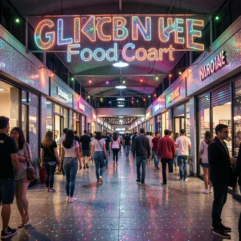 Glitter in the Food Court