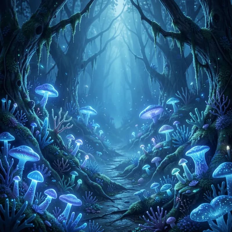 Bioluminescent Blue