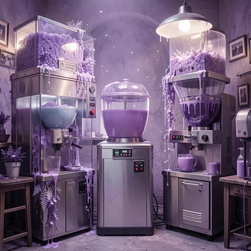 Lavender and Slushie Machines