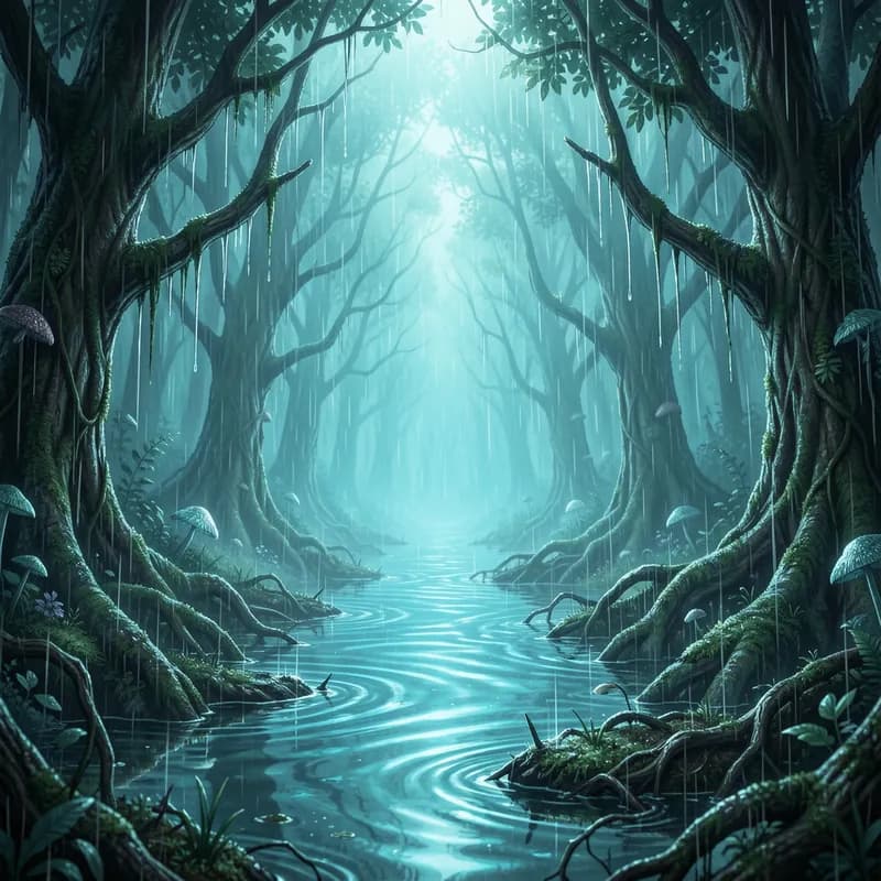 Cyan Rain