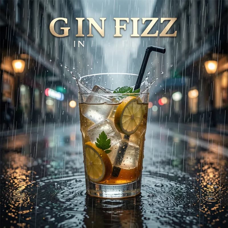 Gin Fizz in the Rain