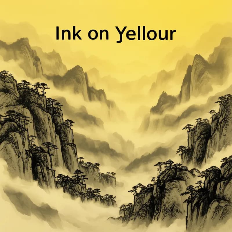 Ink on Yellow Paper