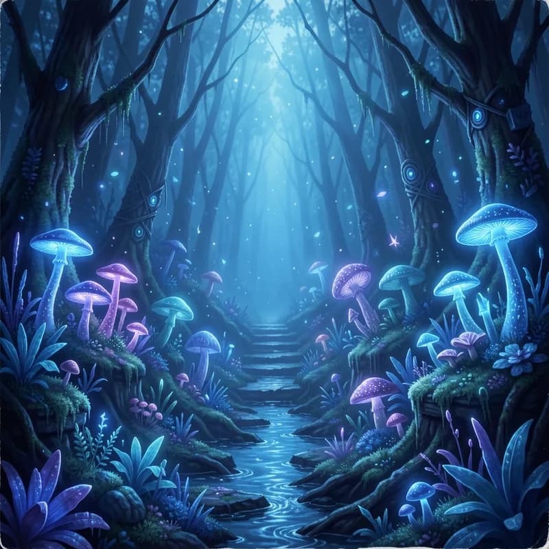 Bioluminescent Blue