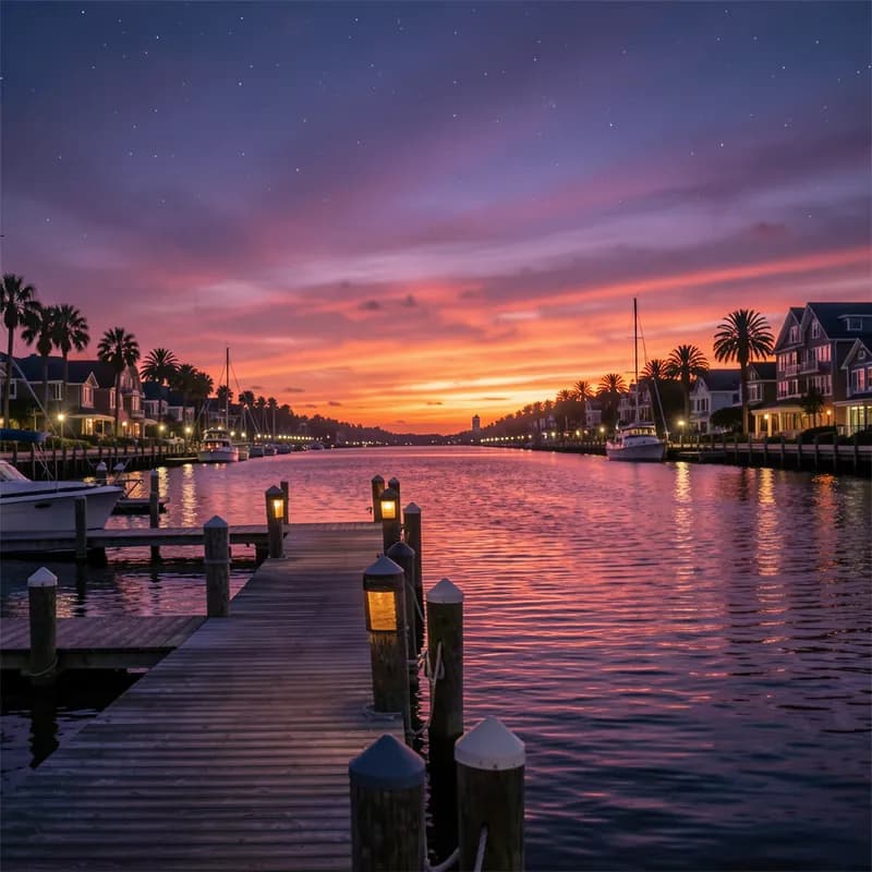 Twilight Waterfront