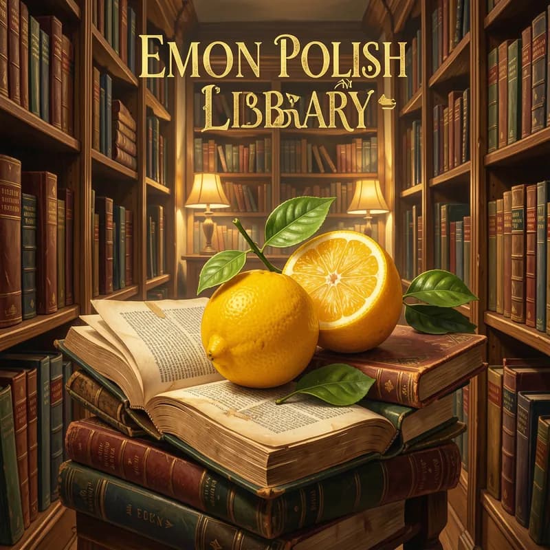 Lemon Polish and Library Books
