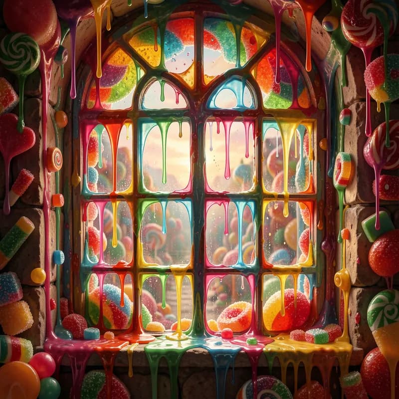 Melted Candy Windows