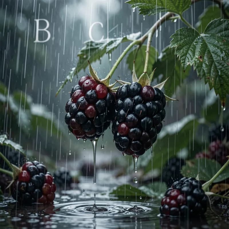 Blackberries and Rain