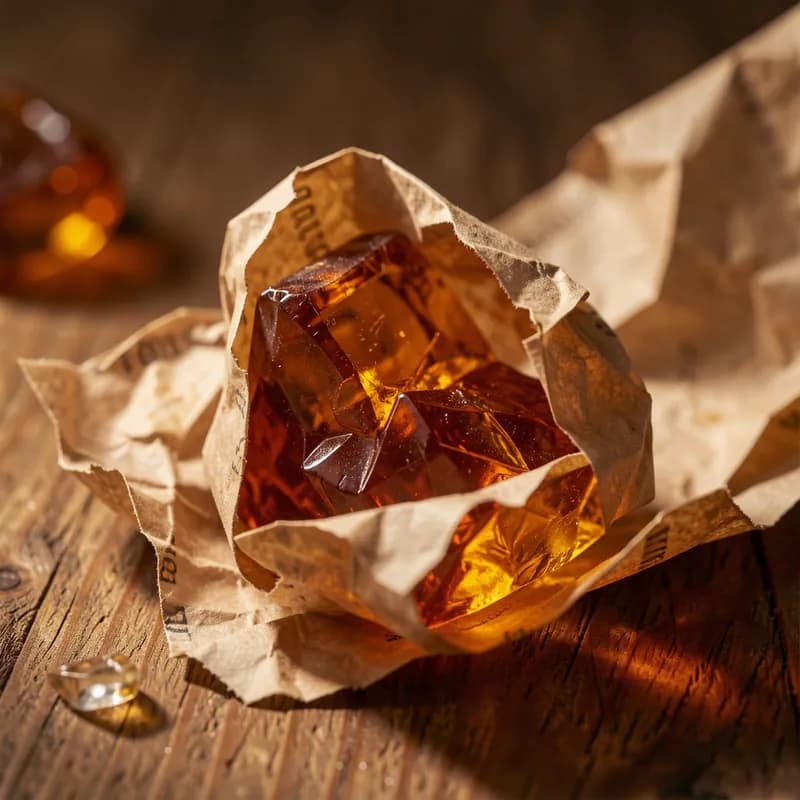 Amber and Receipt Paper