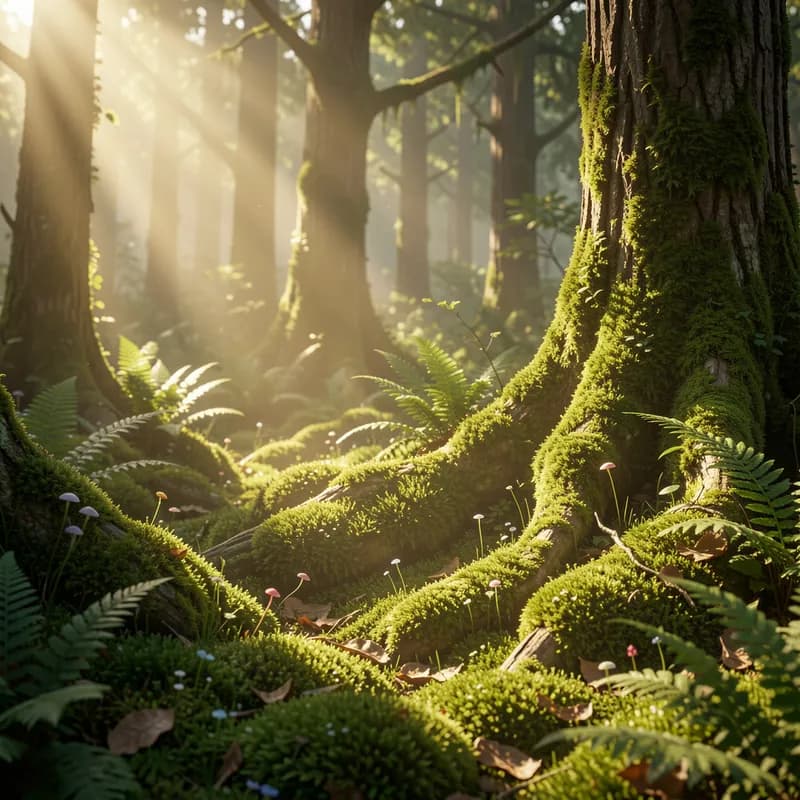 Moss and Morning Light
