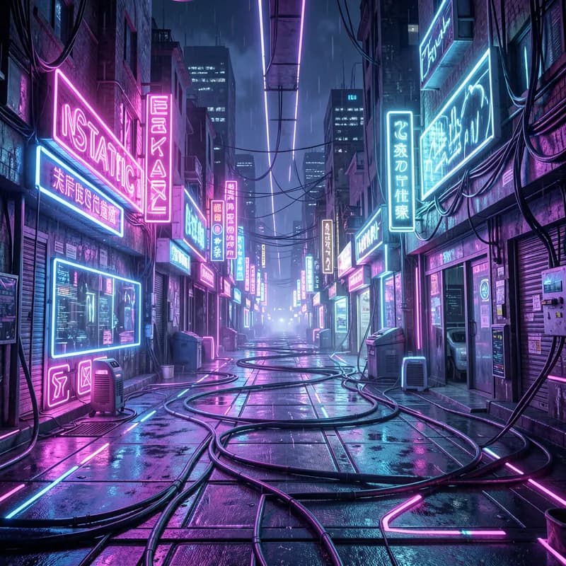 Neon Static