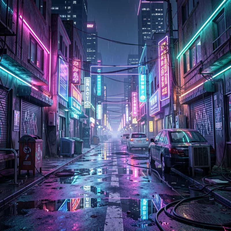 Neon Static