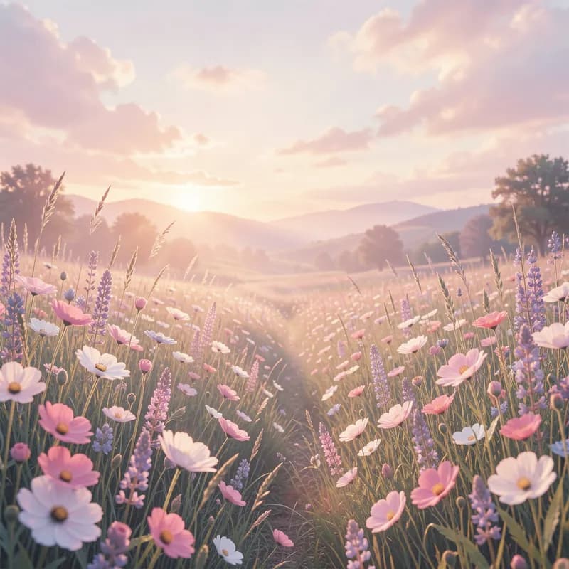 Pastel Lullaby Meadow