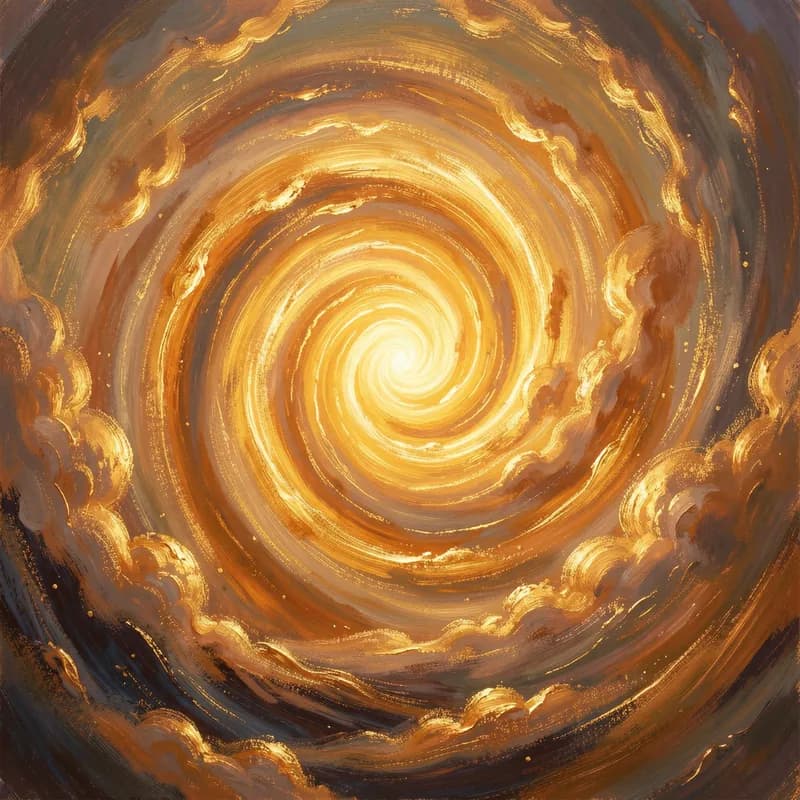 Golden Hour Swirl