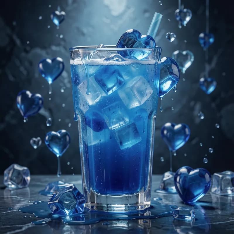 Slushie Blue Hearts