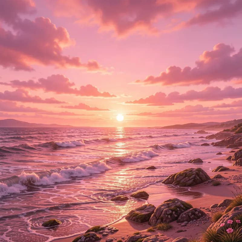 Pink Gold Horizon
