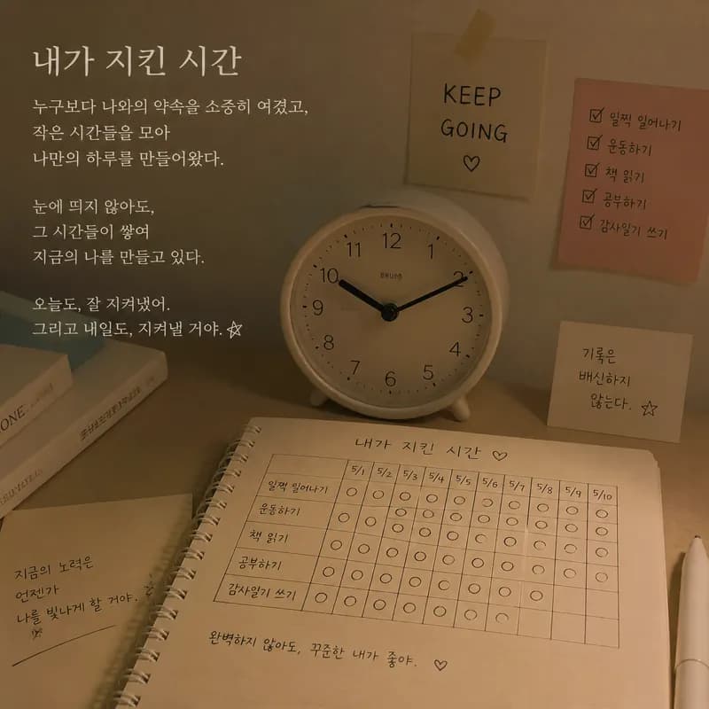 내가 지킨 시간