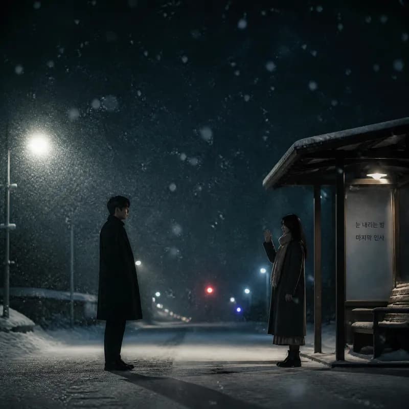 눈 내리는 밤의 마지막 인사