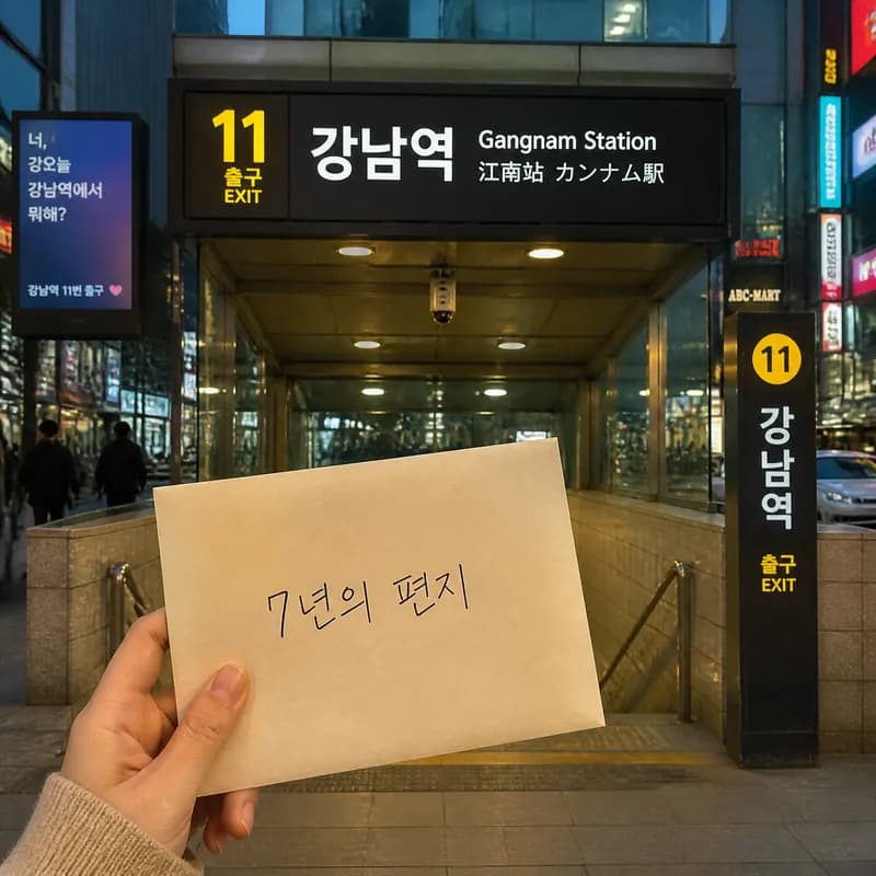강남역 11번 출구, 7년의 편지