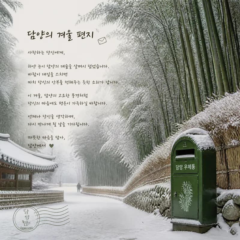 담양의 겨울 편지