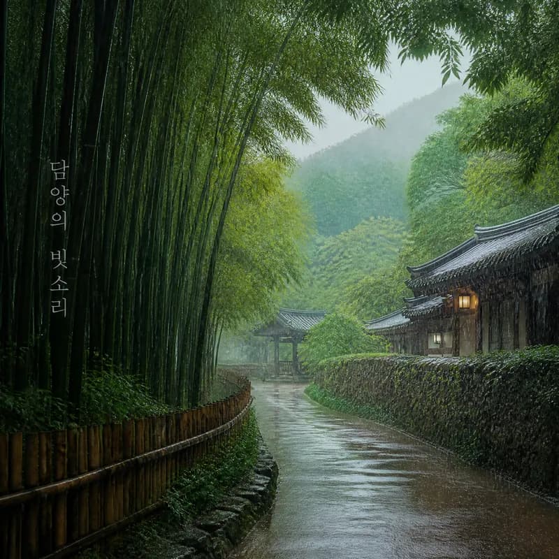 담양의 빗소리