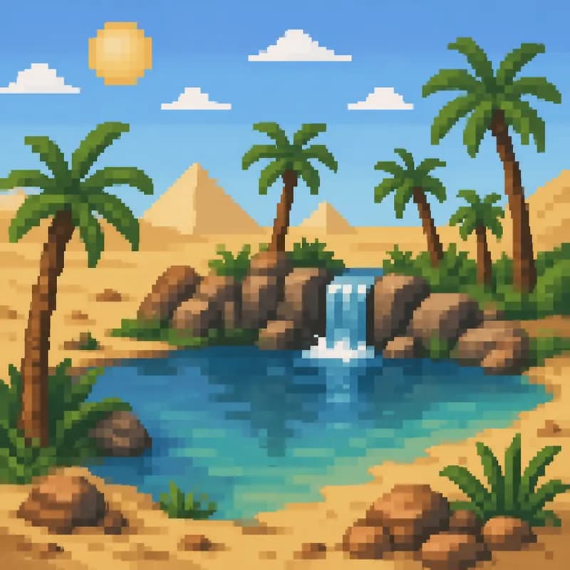 Pixelated Oasis