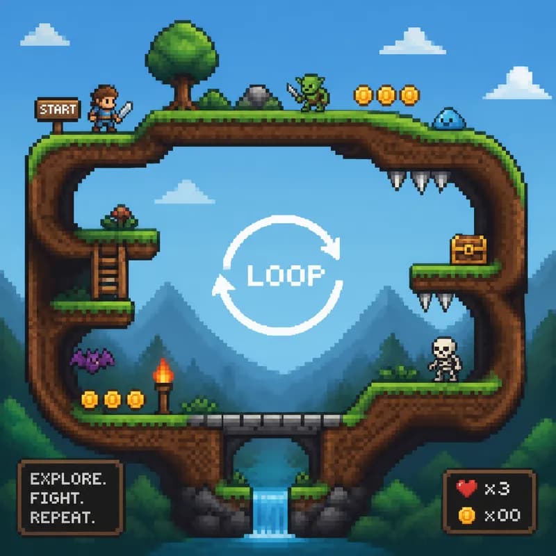 Pixel Quest Loop