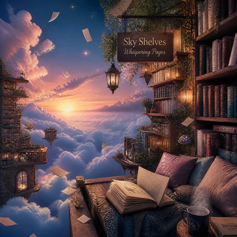 Sky Shelves & Whispering Pages