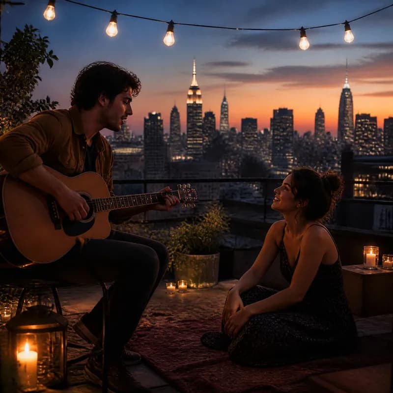 Urban Rooftop Serenade