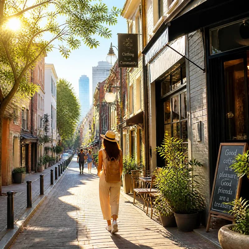 Sunny Morning Street Explore