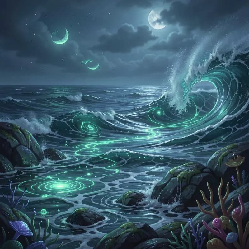 Bioluminescent Tides