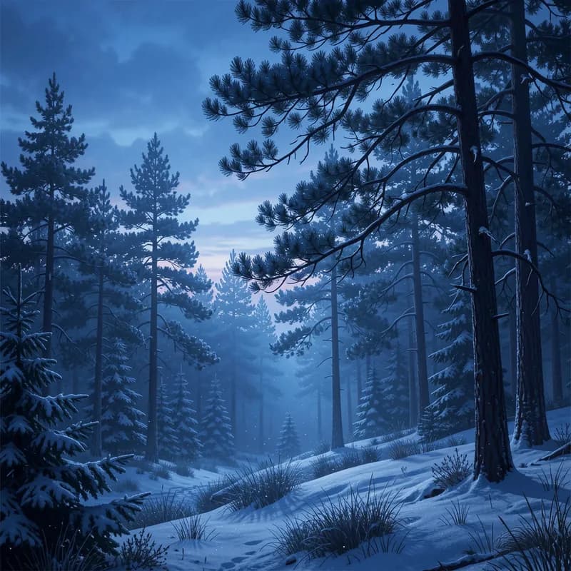 Blue Hour Pine
