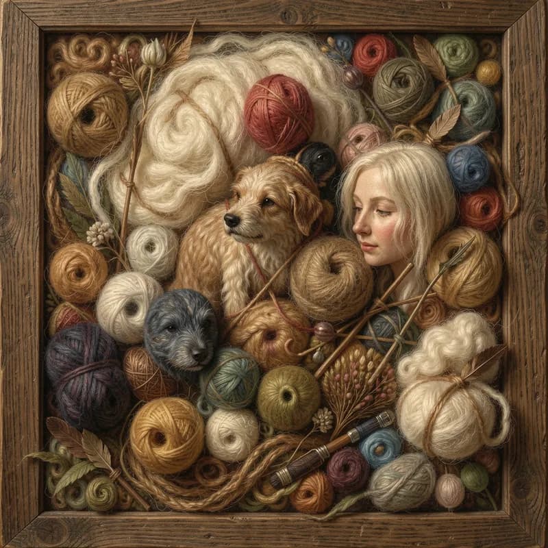 Postcard in the Wool