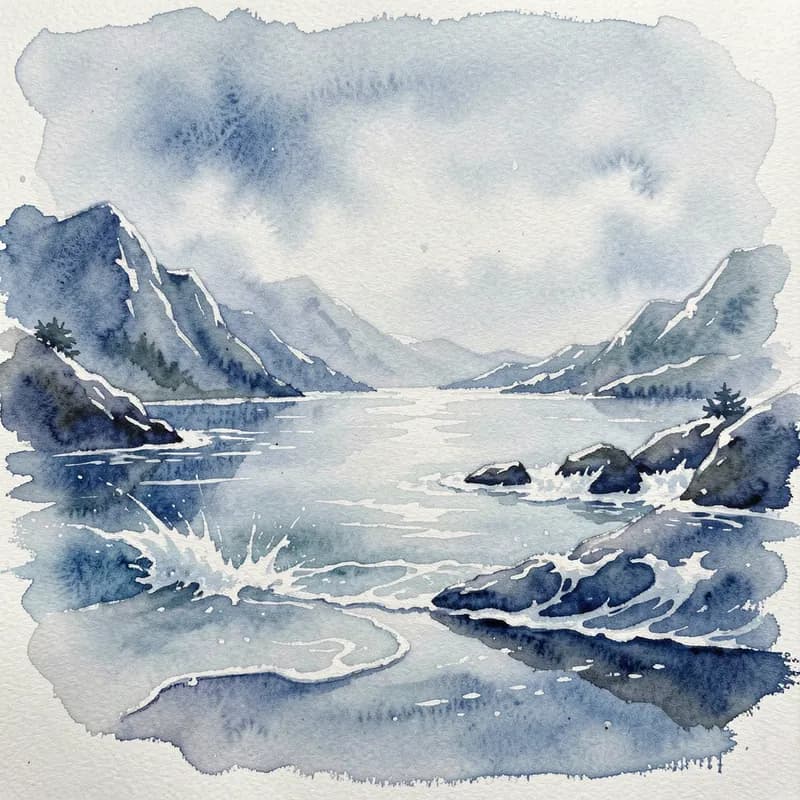 Salt and Watercolor
