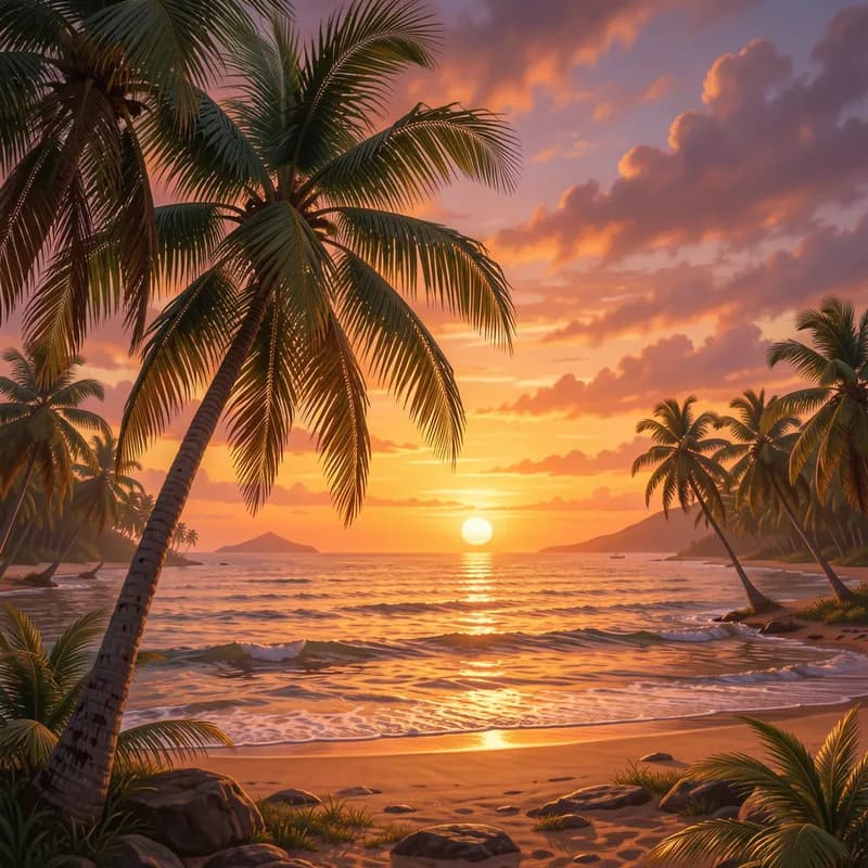 Palm Wine Sunset