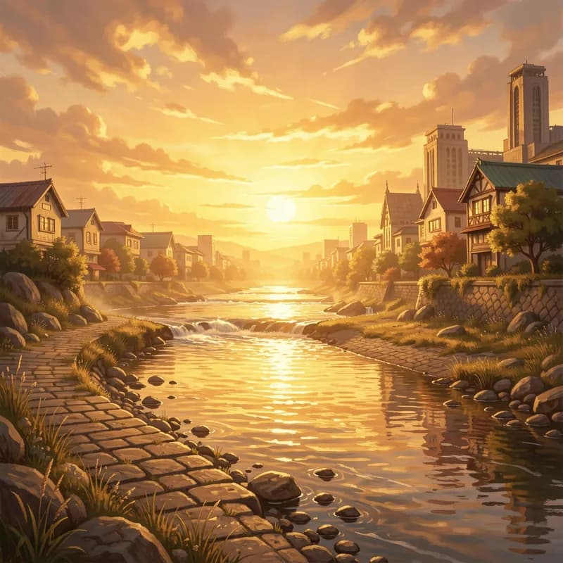 Golden Hour in Osu