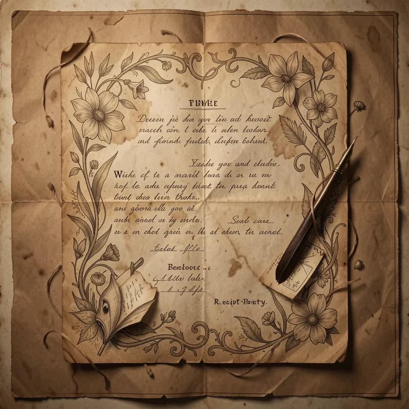 Receipt Paper Poetry