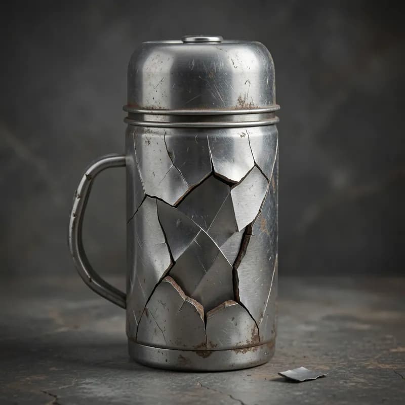 Dented Thermos