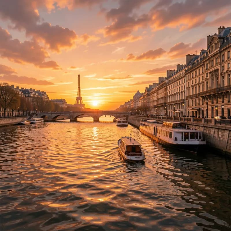 Seine at Sunset