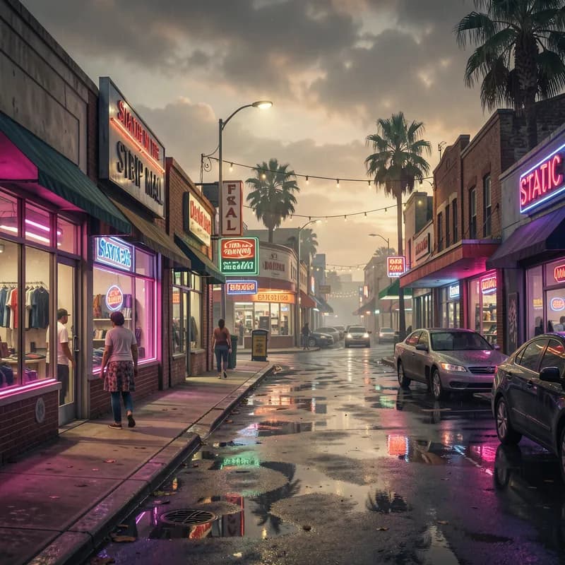 Static in the Strip Mall
