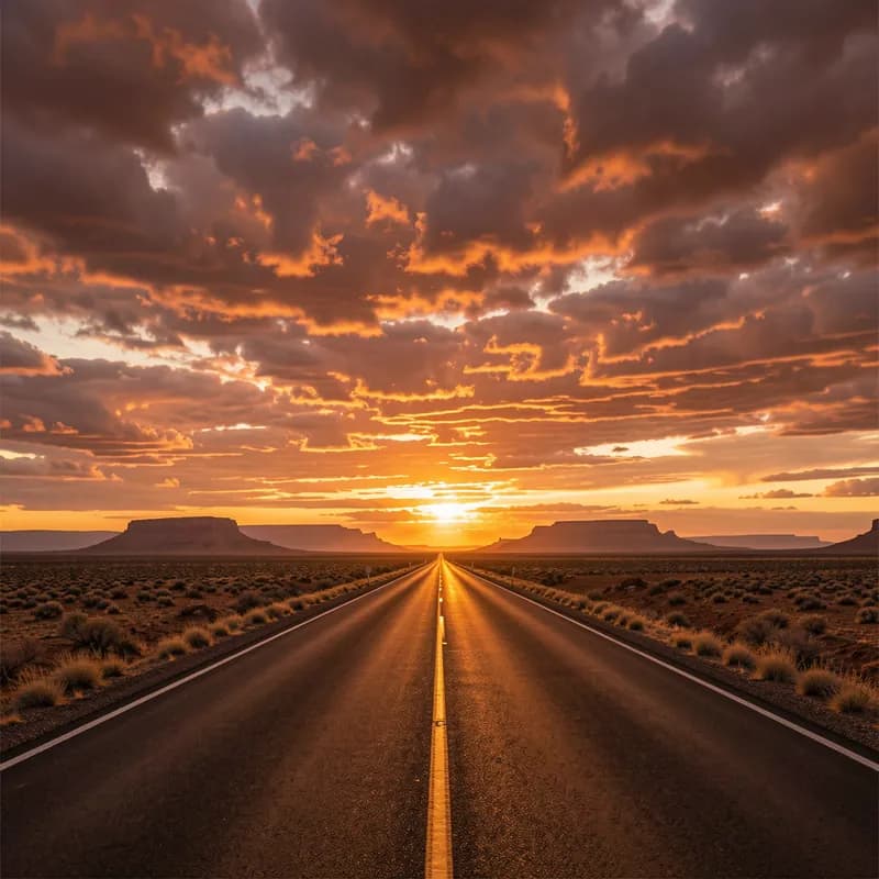 Copper Sky and Open Road