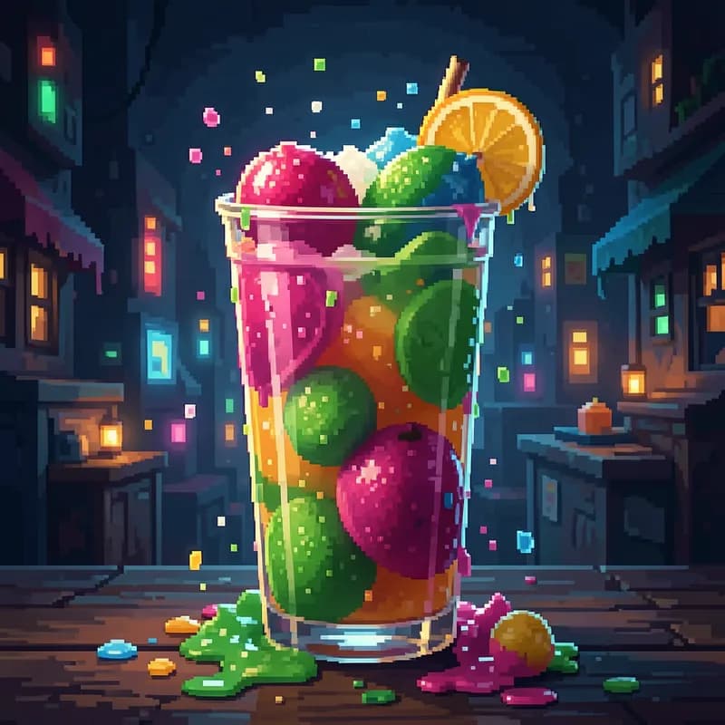 Pixelated Slushie Panic