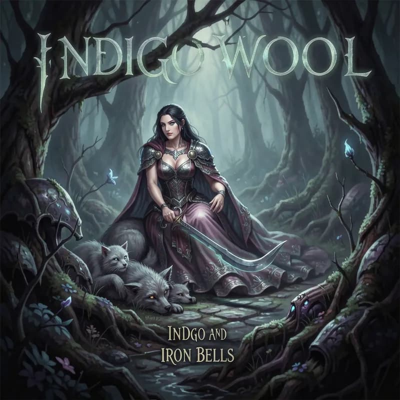 Indigo Wool and Iron Bells