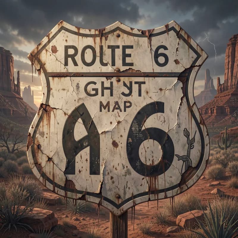 Route 66 Ghost Map