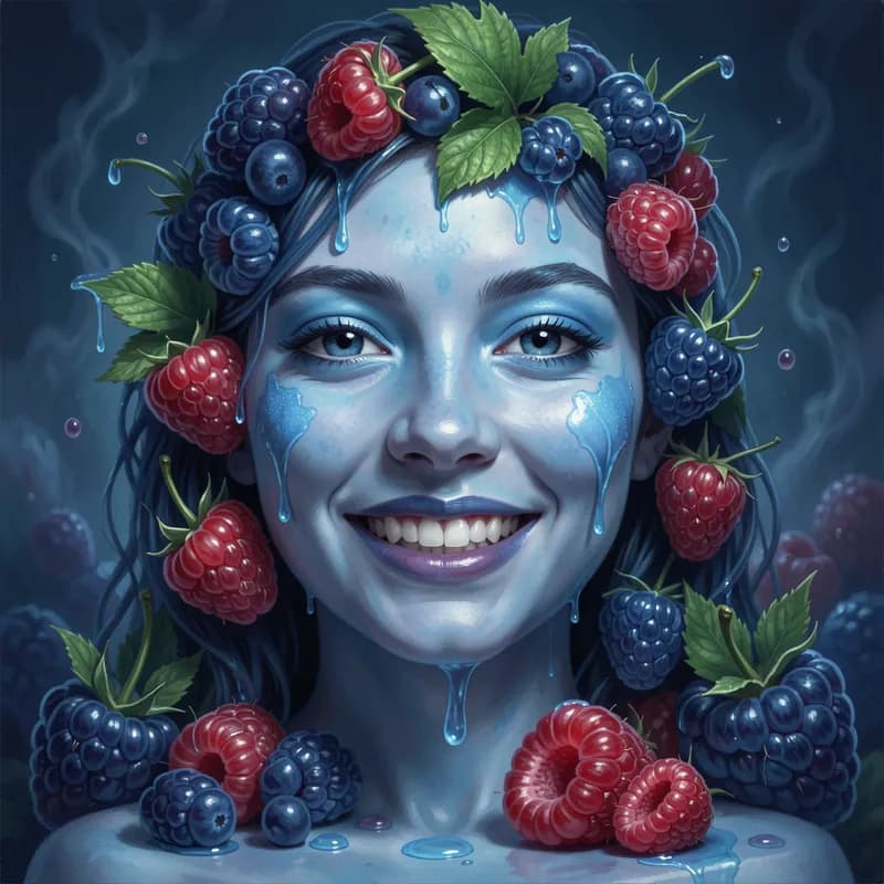 Blue Raspberry Smile