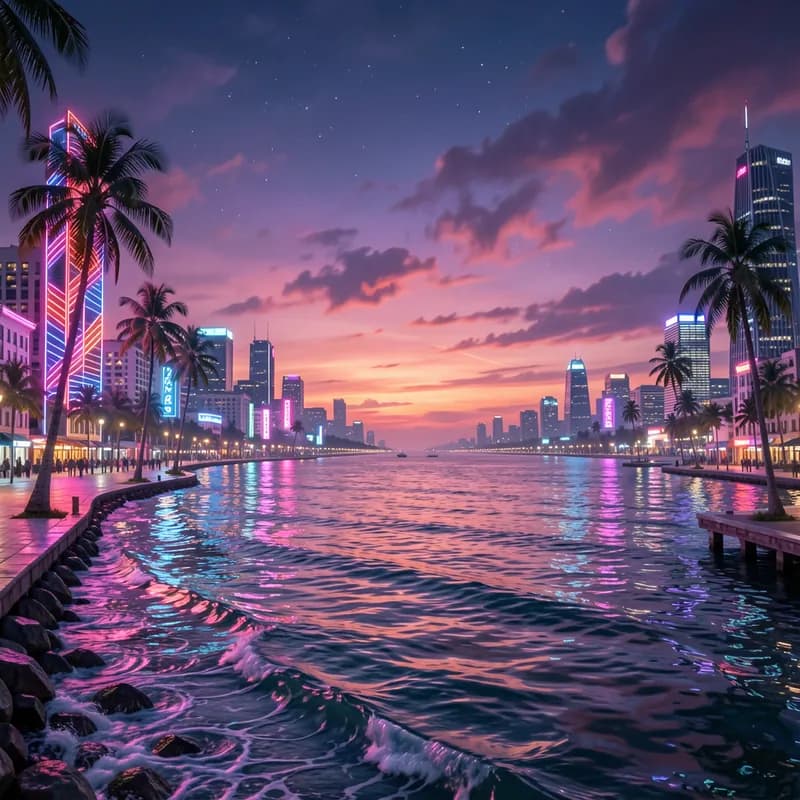 Neon Coastline
