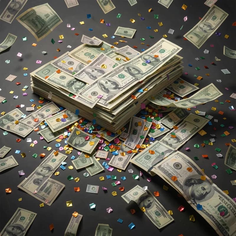 Pay Stub Confetti