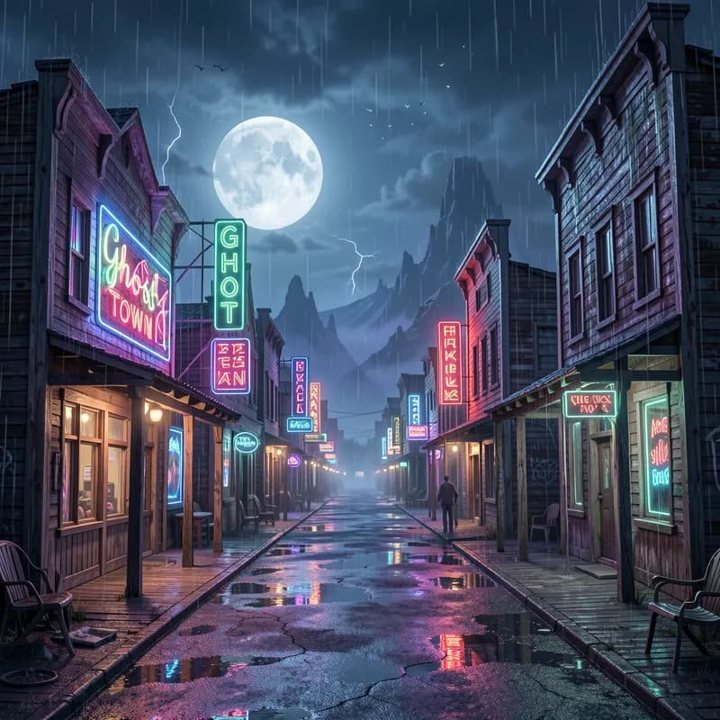 Neon Ghost Town